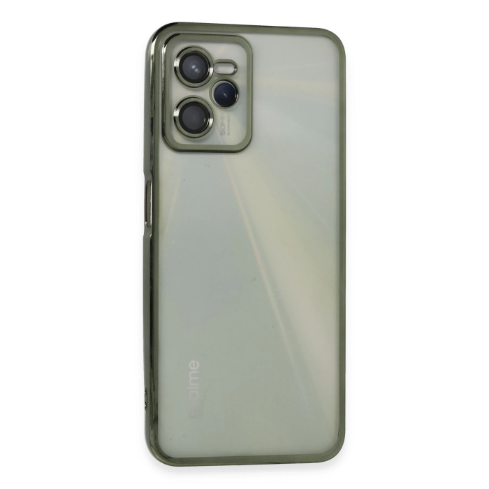BFS  Realme C35 Kılıf Razer Lensli Silikon - Yeşil