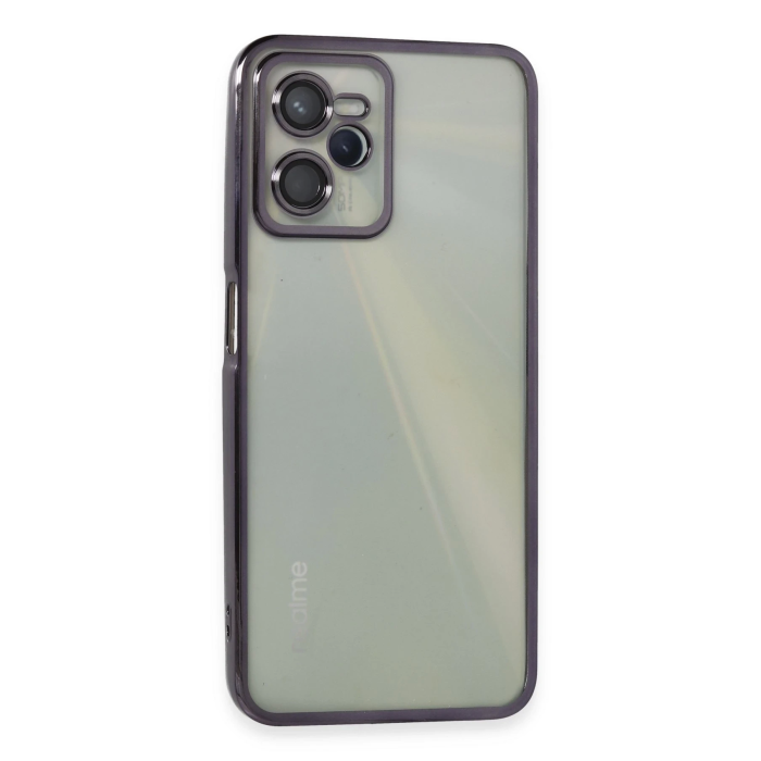BFS  Realme C35 Kılıf Razer Lensli Silikon - Mor