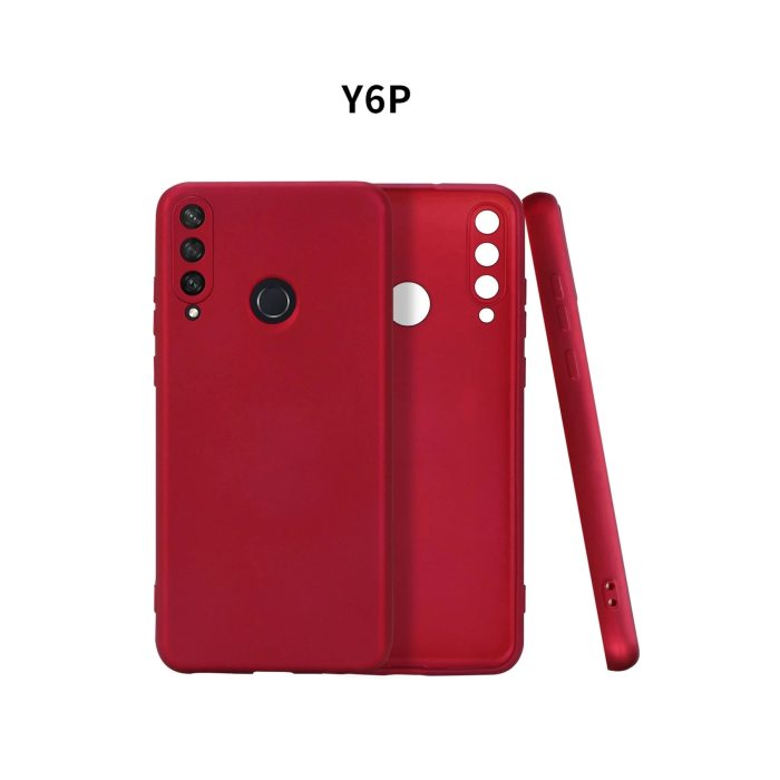 BFS  Huawei Y6P Kılıf First Silikon - Bordo
