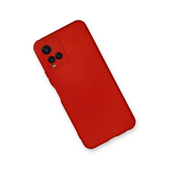 BFS  Vivo Y21S Kılıf Nano içi Kadife Silikon - Kırmızı