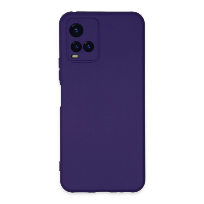 BFS  Vivo Y21S Kılıf Nano içi Kadife Silikon - Mor