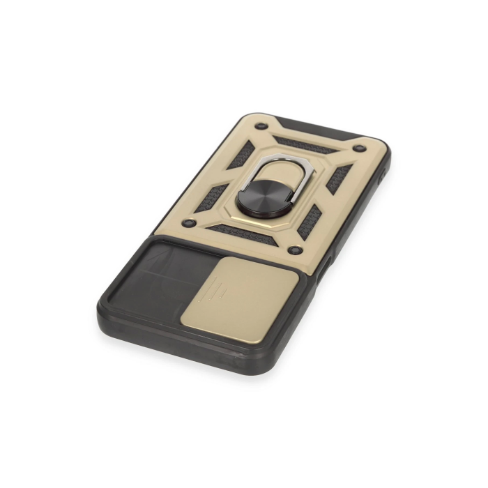 BFS  Realme C35 Kılıf Pars Lens Yüzüklü Silikon - Gold