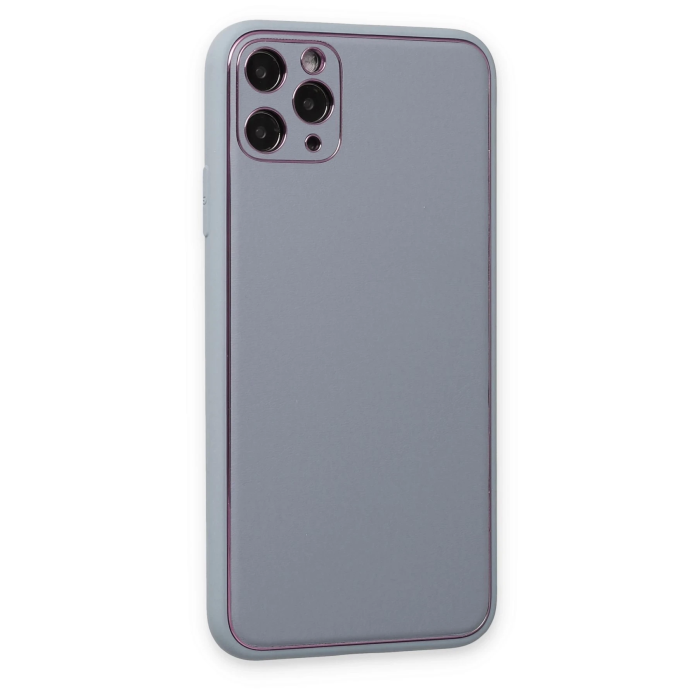 BFS  iPhone 11 Pro Kılıf Coco Deri Silikon Kapak - Turkuaz
