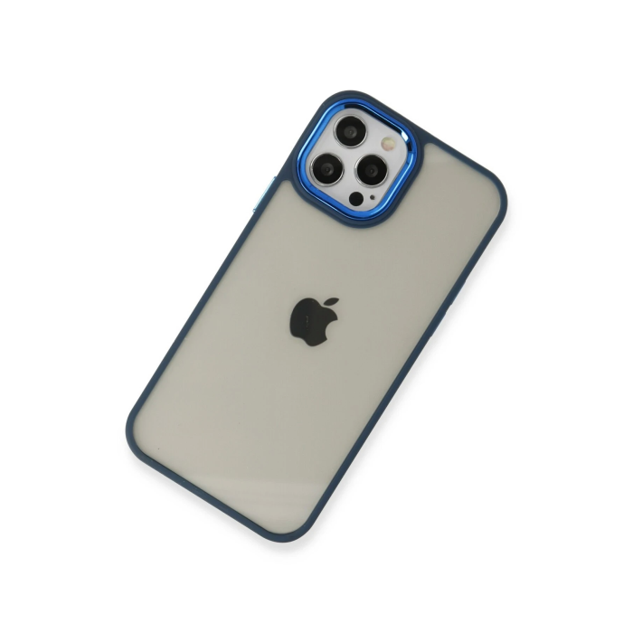 BFS  iPhone 12 Pro Max Kılıf Dora Kapak - Mavi