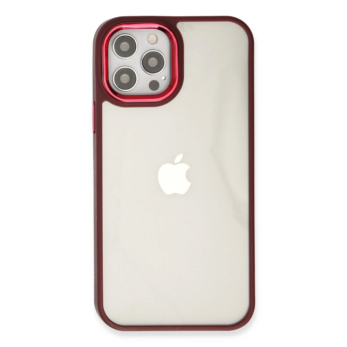 BFS  iPhone 12 Pro Max Kılıf Dora Kapak - Kırmızı