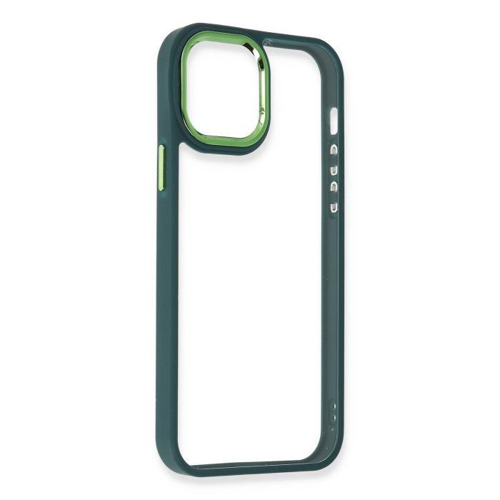 BFS  iPhone 12 Pro Max Kılıf Dora Kapak - Haki Yeşil