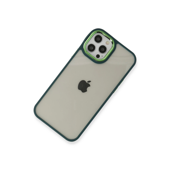BFS  iPhone 12 Pro Max Kılıf Dora Kapak - Haki Yeşil