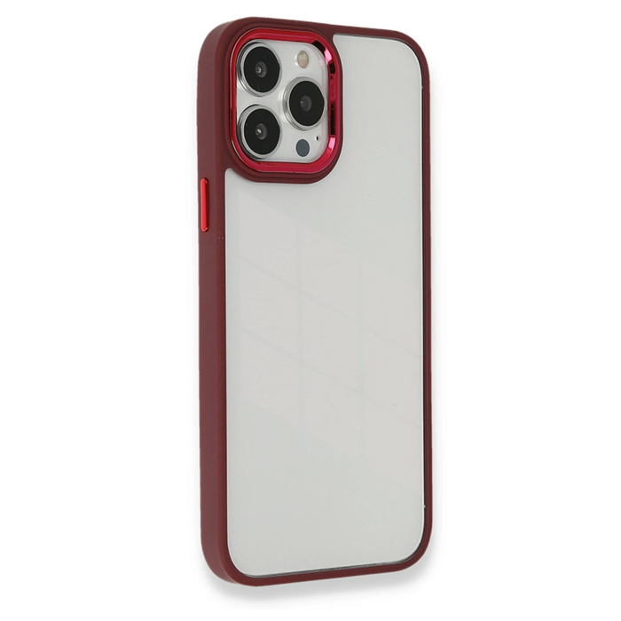 BFS  iPhone 13 Pro Kılıf Dora Kapak - Kırmızı