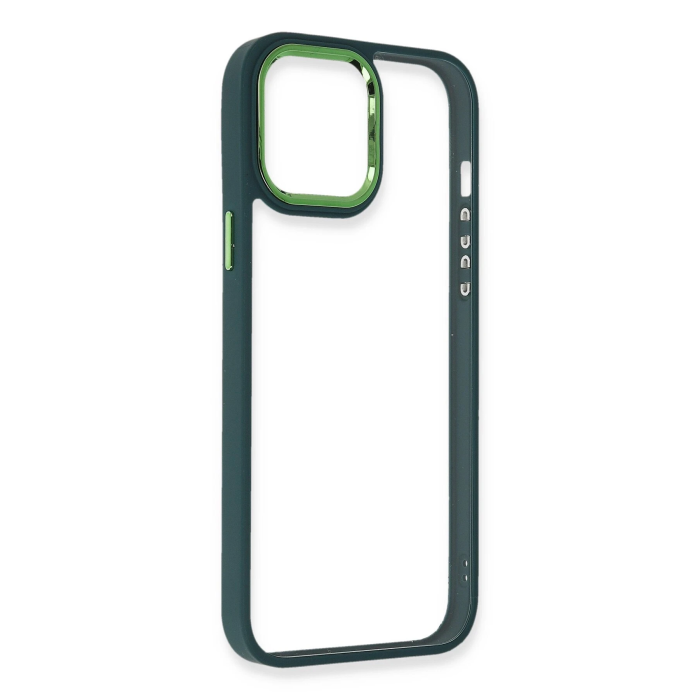 BFS  iPhone 13 Pro Kılıf Dora Kapak - Haki Yeşil