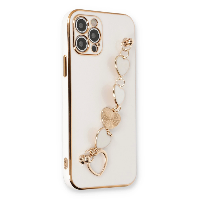 BFS  iPhone 12 Pro Max Kılıf Esila Silikon - Beyaz