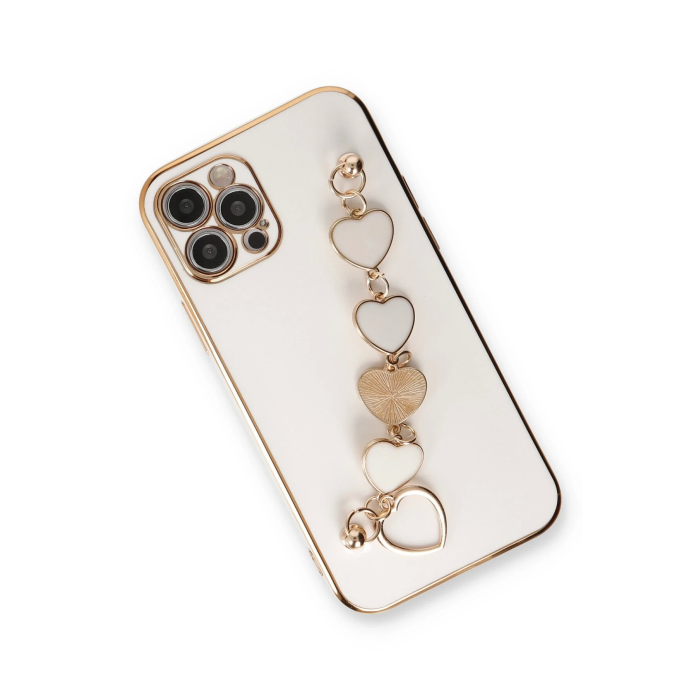 BFS  iPhone 12 Pro Max Kılıf Esila Silikon - Beyaz