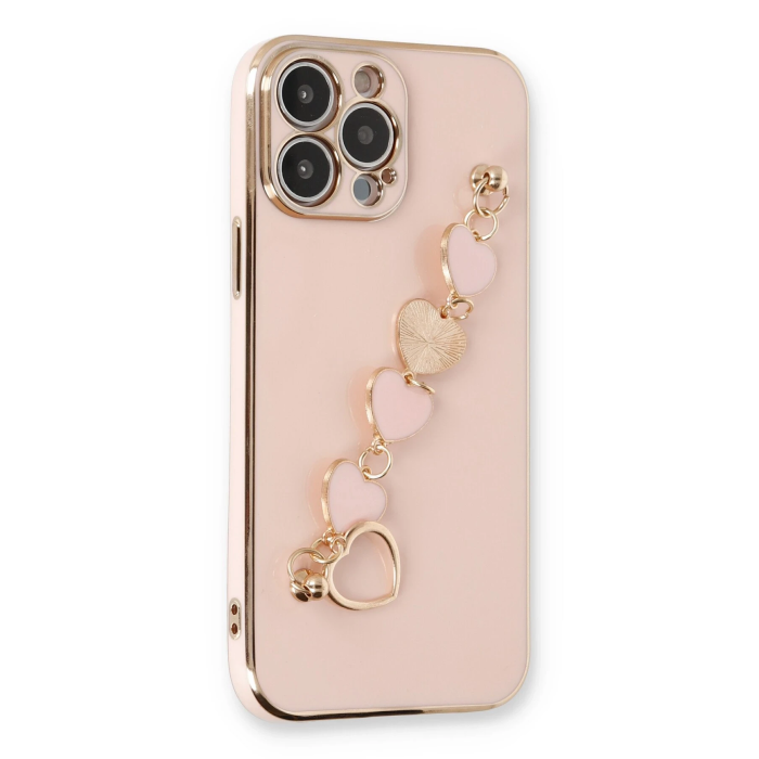BFS  iPhone 13 Pro Max Kılıf Esila Silikon - Pudra