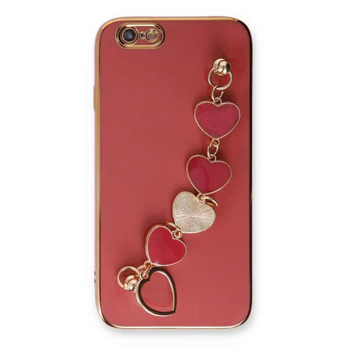 BFS  iPhone 6 Kılıf Esila Silikon - Kırmızı