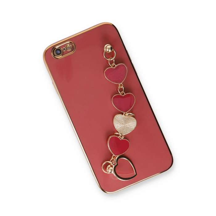 BFS  iPhone 6 Kılıf Esila Silikon - Kırmızı