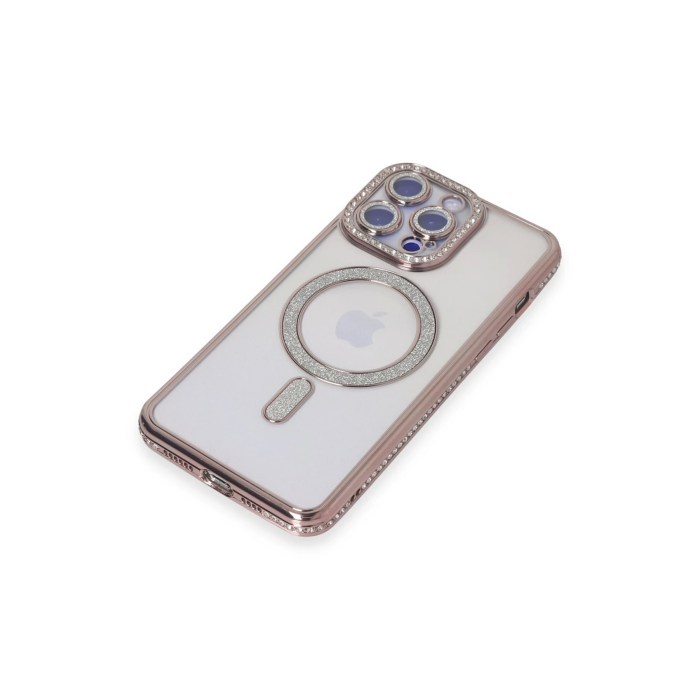 BFS  iPhone 14 Pro Kılıf Joke Simli Magneticsafe Kılıf - Pembe