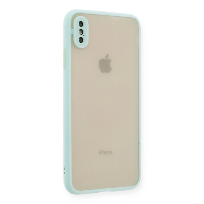 BFS  iPhone XS Max Kılıf Montreal Silikon Kapak - Turkuaz