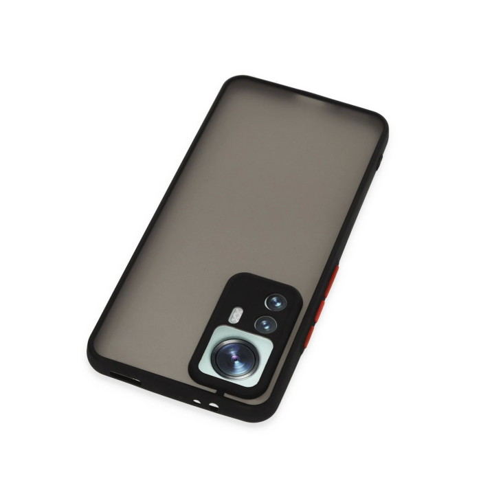 BFS  Xiaomi Mi 12T Pro Kılıf Montreal Silikon Kapak - Siyah