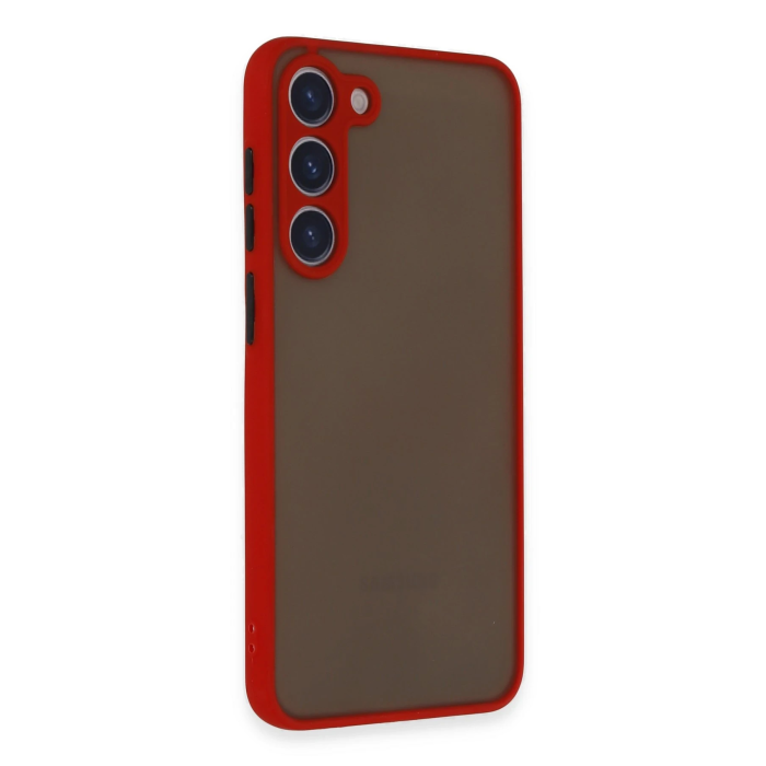 BFS  Samsung Galaxy S23 Plus Kılıf Montreal Silikon Kapak - Kırmızı