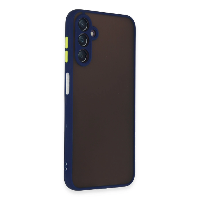 BFS  Samsung Galaxy A14 4G Kılıf Montreal Silikon Kapak - Lacivert