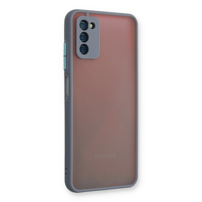 BFS  Samsung Galaxy A03S Kılıf Montreal Silikon Kapak - Gri
