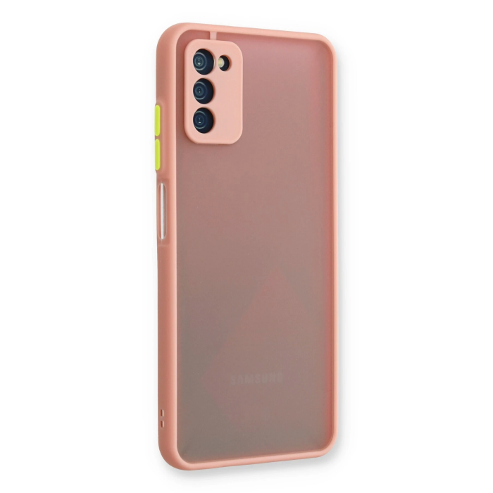 BFS  Samsung Galaxy A03S Kılıf Montreal Silikon Kapak - Pembe