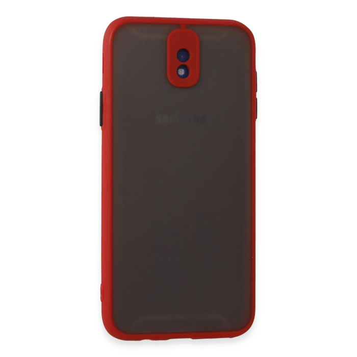 BFS  Samsung Galaxy J7 Pro / J730 Kılıf Montreal Silikon Kapak - Kırmızı