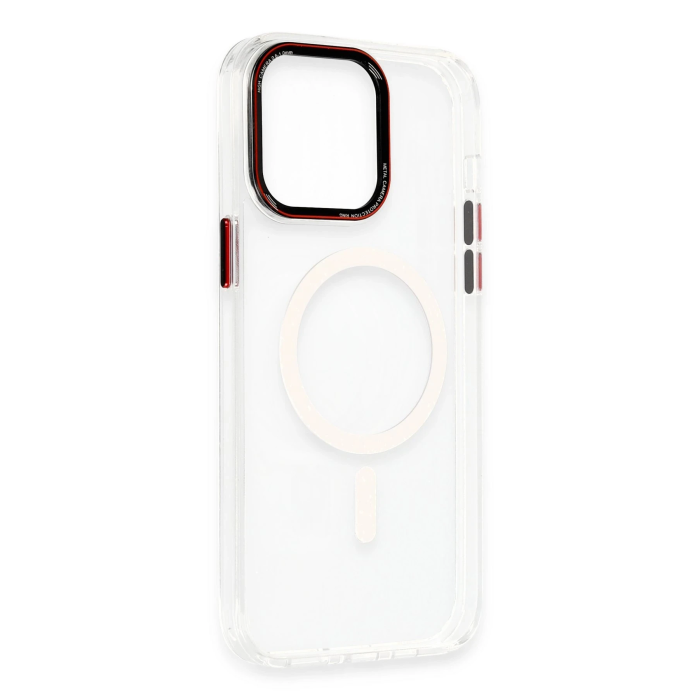 BFS  iPhone 14 Pro Kılıf Dinamik Magneticsafe Silikon - Şeffaf