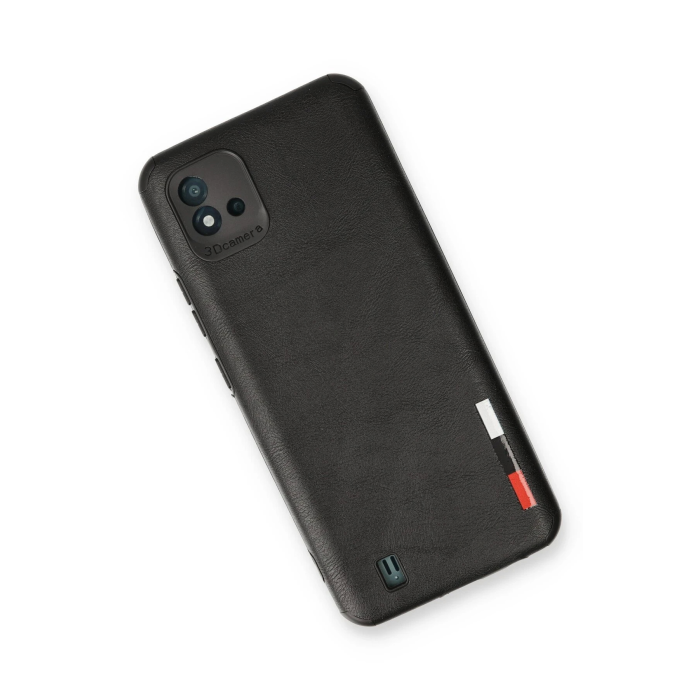BFS  Realme C11 2021 Kılıf Loop Deri Silikon - Siyah