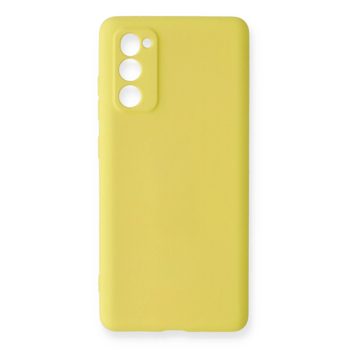 BFS  Samsung Galaxy S20 FE Kılıf Nano içi Kadife Silikon - Sarı