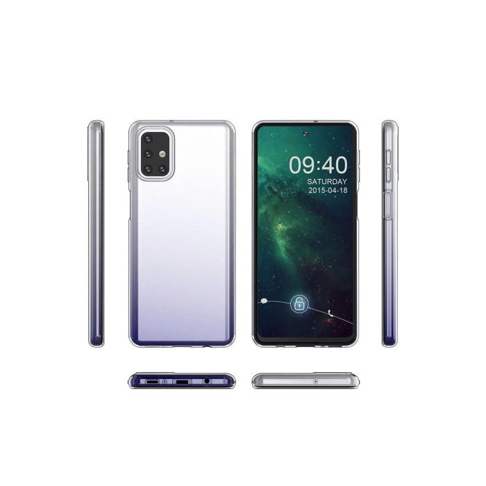 BFS  Samsung Galaxy M31S Kılıf Lüx Şeffaf Silikon