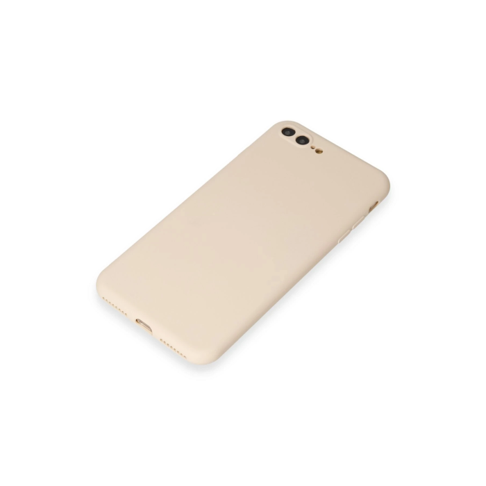BFS  iPhone 7 Plus Kılıf First Silikon - Krem