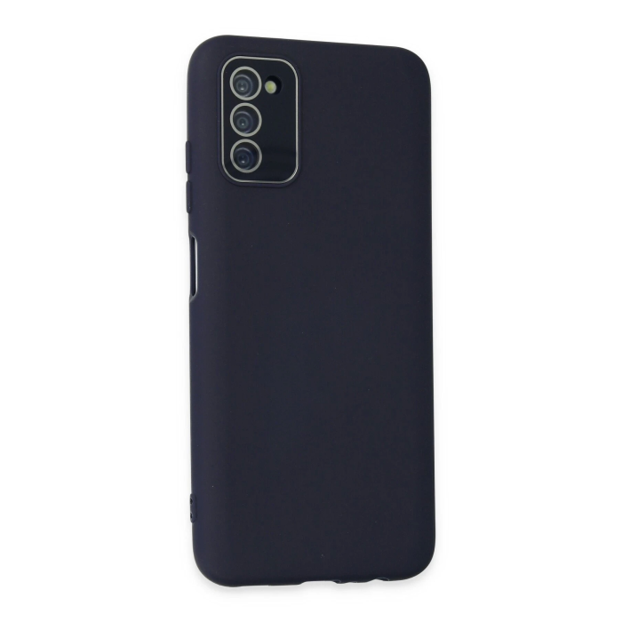 BFS  Samsung Galaxy A03S Kılıf Lansman Glass Kapak - Lacivert