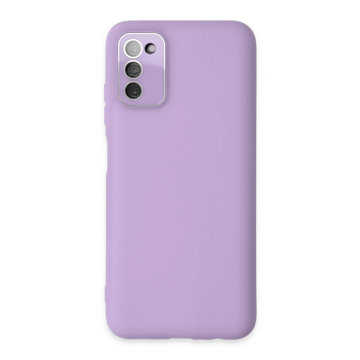 BFS  Samsung Galaxy A03S Kılıf Lansman Glass Kapak - Lila
