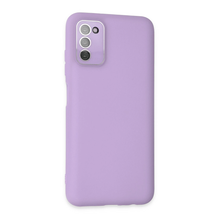 BFS  Samsung Galaxy A03S Kılıf Lansman Glass Kapak - Lila