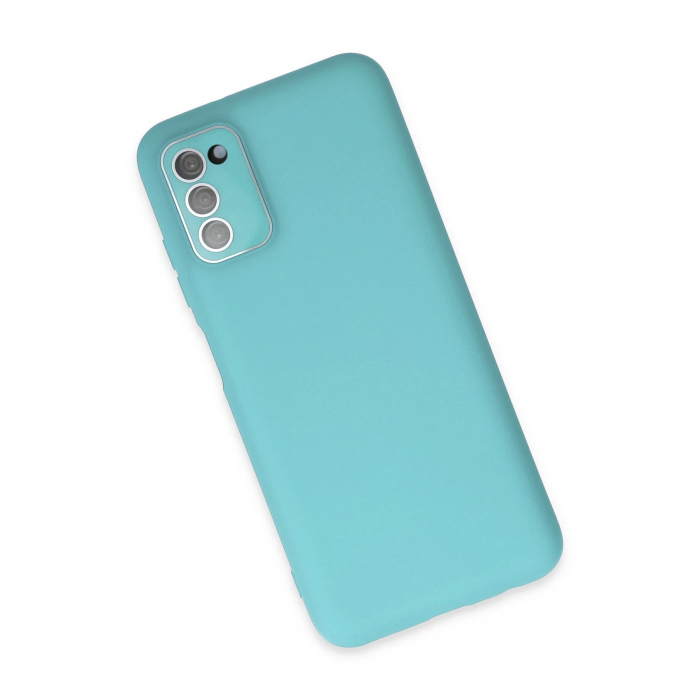 BFS  Samsung Galaxy A03S Kılıf Lansman Glass Kapak - Turkuaz