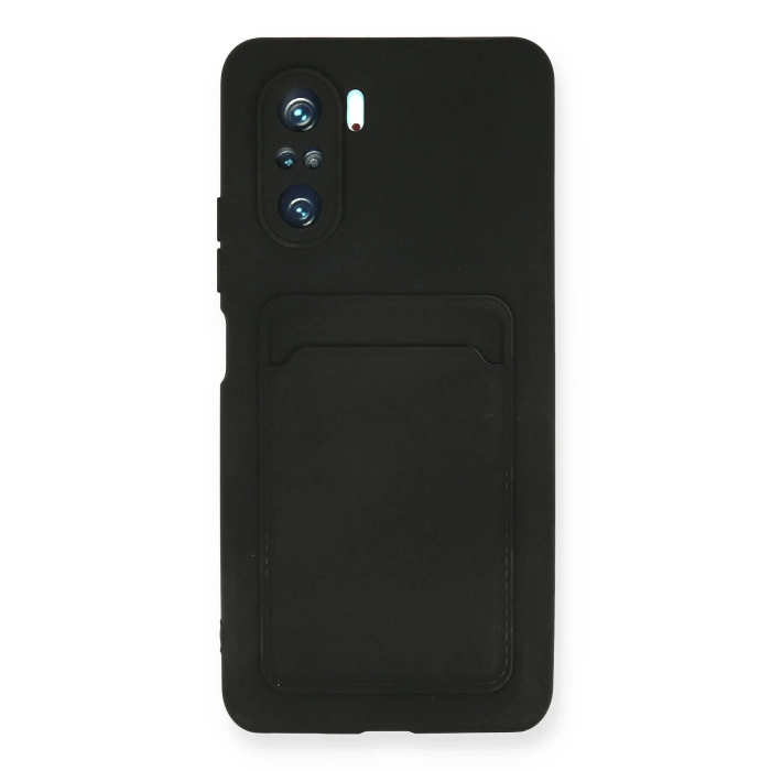 BFS  Xiaomi Mi 11i Kılıf Kelvin Kartvizitli Silikon - Siyah