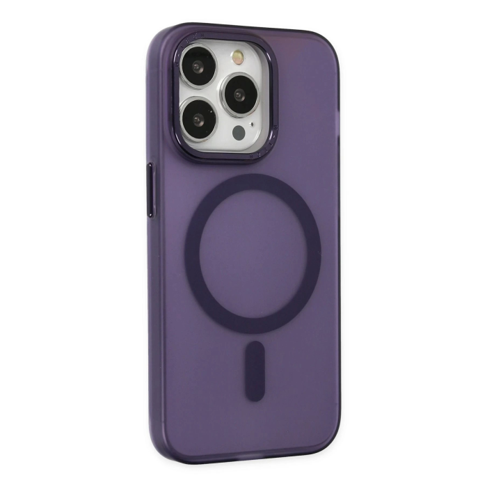 BFS  iPhone 13 Pro Kılıf Lodos Magneticsafe Mat Kapak - Mor