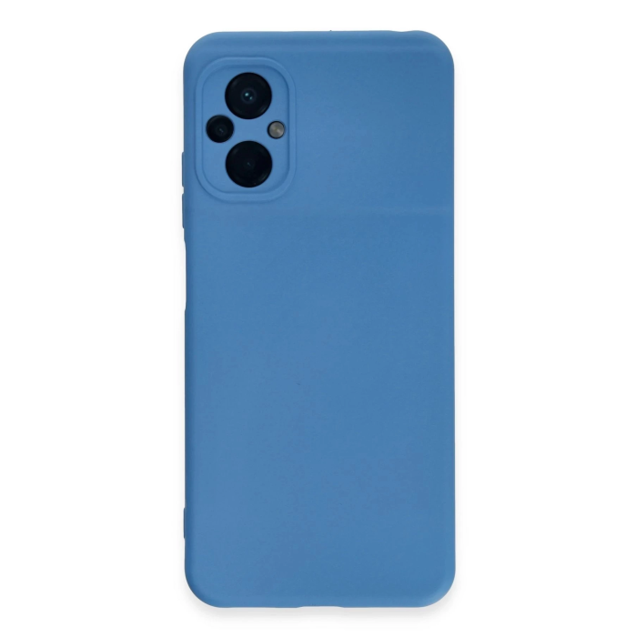BFS  Xiaomi Poco M5 Kılıf Nano içi Kadife Silikon - Mavi