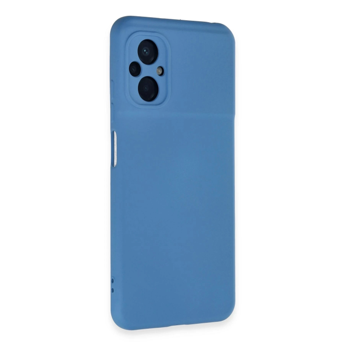 BFS  Xiaomi Poco M5 Kılıf Nano içi Kadife Silikon - Mavi