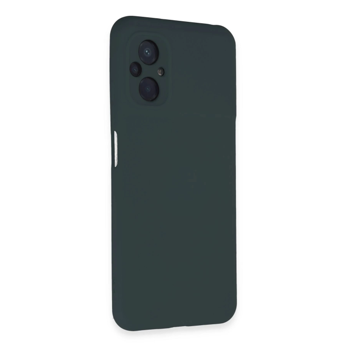 BFS  Xiaomi Poco M5 Kılıf Nano içi Kadife Silikon - Koyu Yeşil