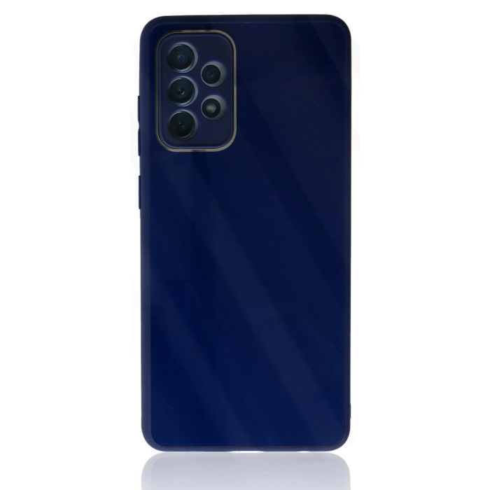 BFS  Samsung Galaxy A53 5G Kılıf Glass Kapak - Lacivert