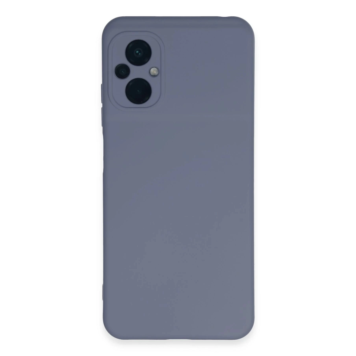 BFS  Xiaomi Poco M5 Kılıf Nano içi Kadife Silikon - Gri
