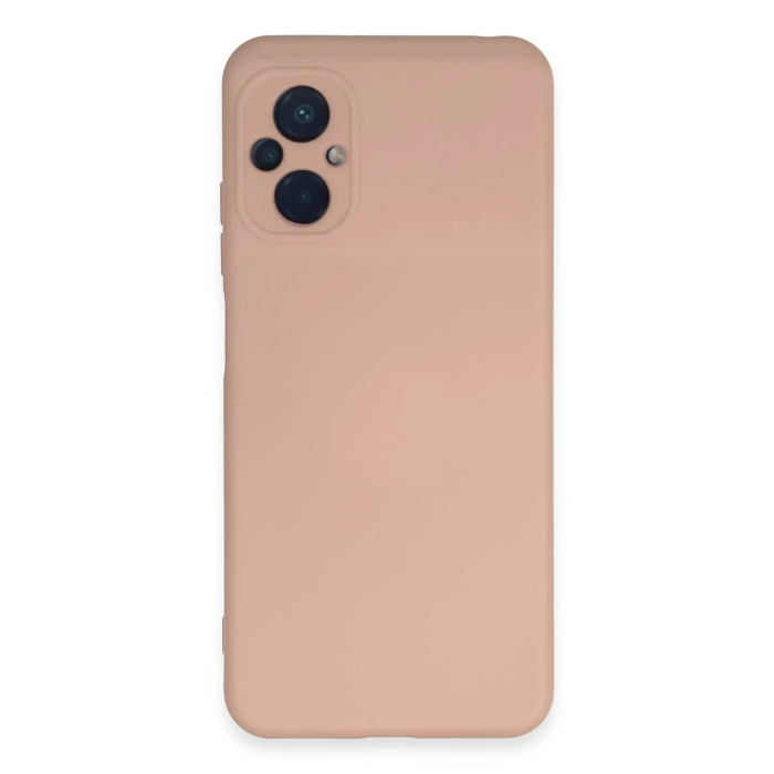 BFS  Xiaomi Poco M5 Kılıf Nano içi Kadife Silikon - Pudra