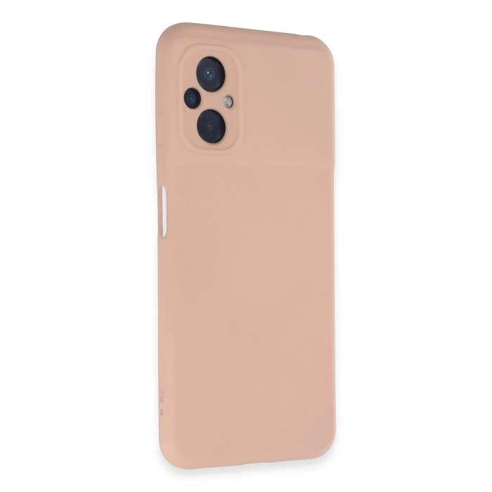 BFS  Xiaomi Poco M5 Kılıf Nano içi Kadife Silikon - Pudra