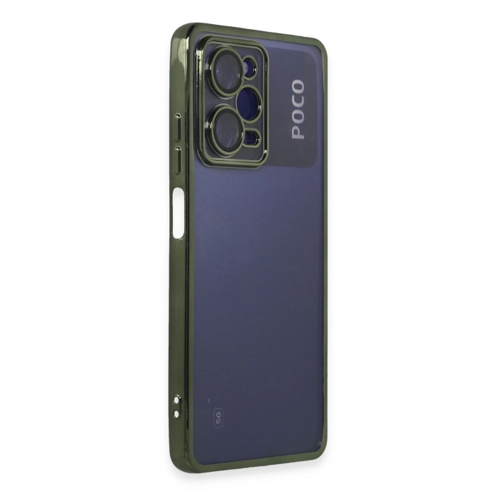 BFS  Xiaomi Poco X5 Pro 5G Kılıf Razer Lensli Silikon - Yeşil