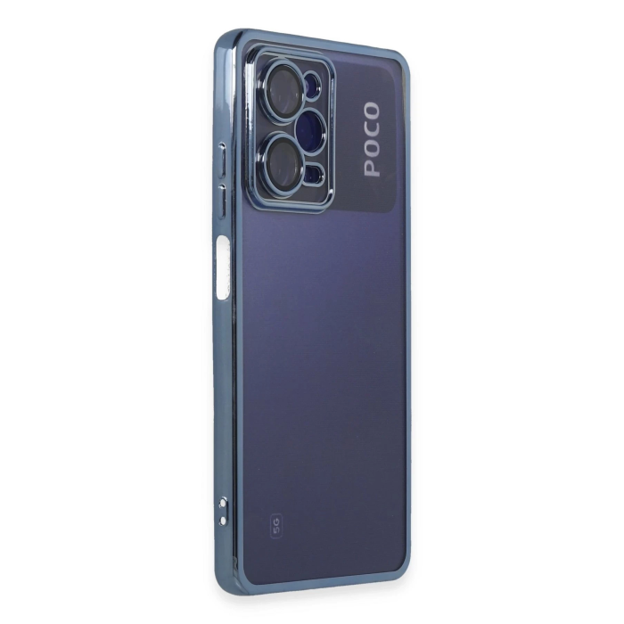 BFS  Xiaomi Poco X5 Pro 5G Kılıf Razer Lensli Silikon - Açık Mavi