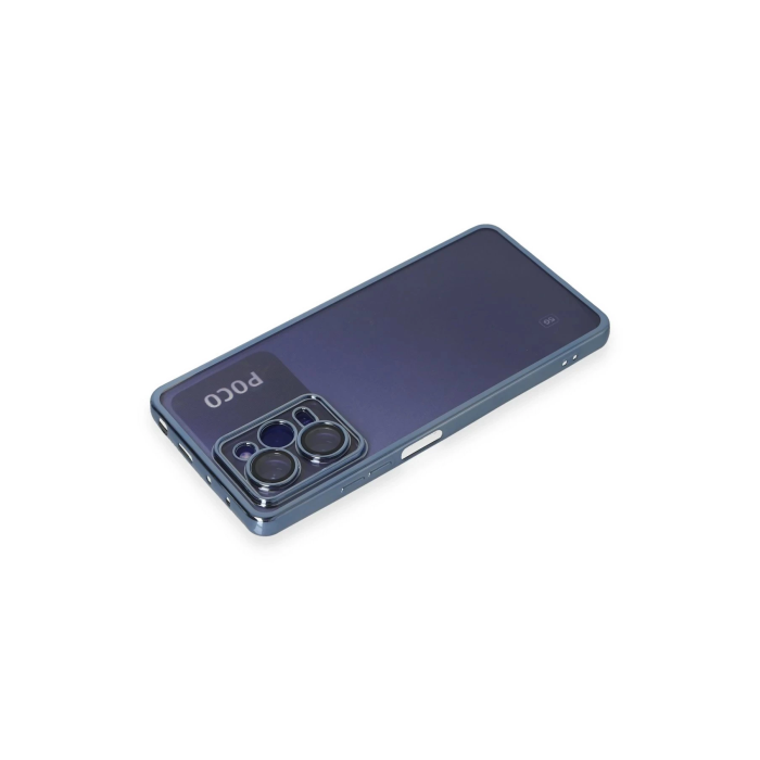 BFS  Xiaomi Poco X5 Pro 5G Kılıf Razer Lensli Silikon - Açık Mavi