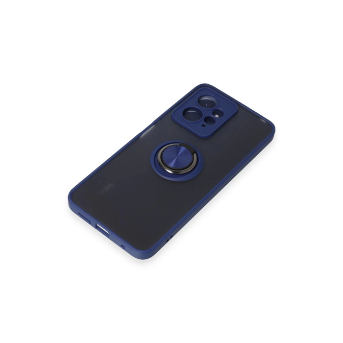 BFS  Xiaomi Redmi Note 12 4G Kılıf Montreal Yüzüklü Silikon Kapak - Lacivert
