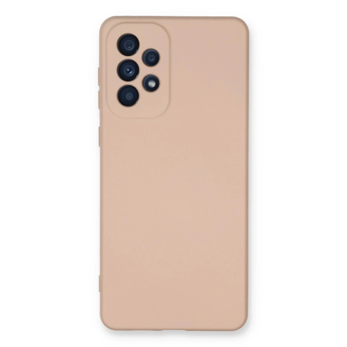 BFS  Samsung Galaxy A53 5G Kılıf Nano içi Kadife Silikon - Pudra