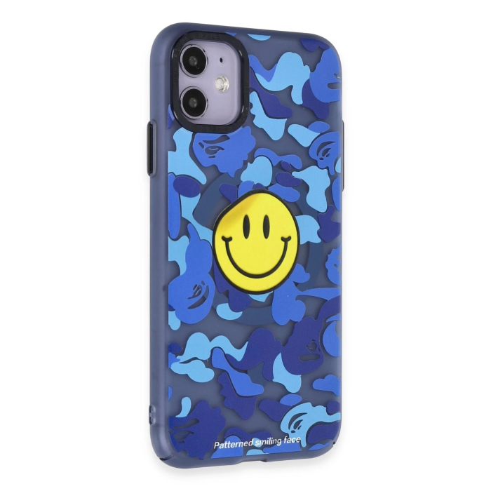 BFS  iPhone 11 Kılıf Apollo Magneticsafe Desenli Kapak - Apollo Mavi - 1